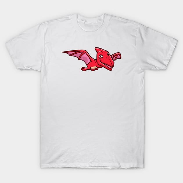 Cute Pterosauria Flying T-Shirt by Catalyst Labs